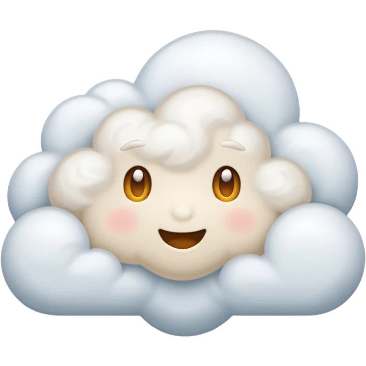 Make picture inside white cloud  emoji
