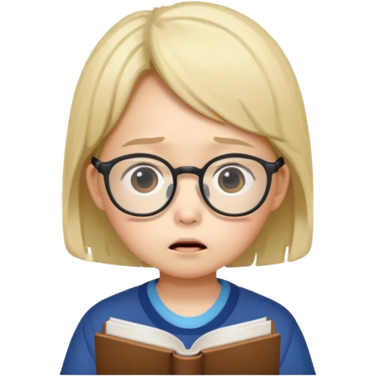 a Korean five-year-old who’s exhausted from studying emoji