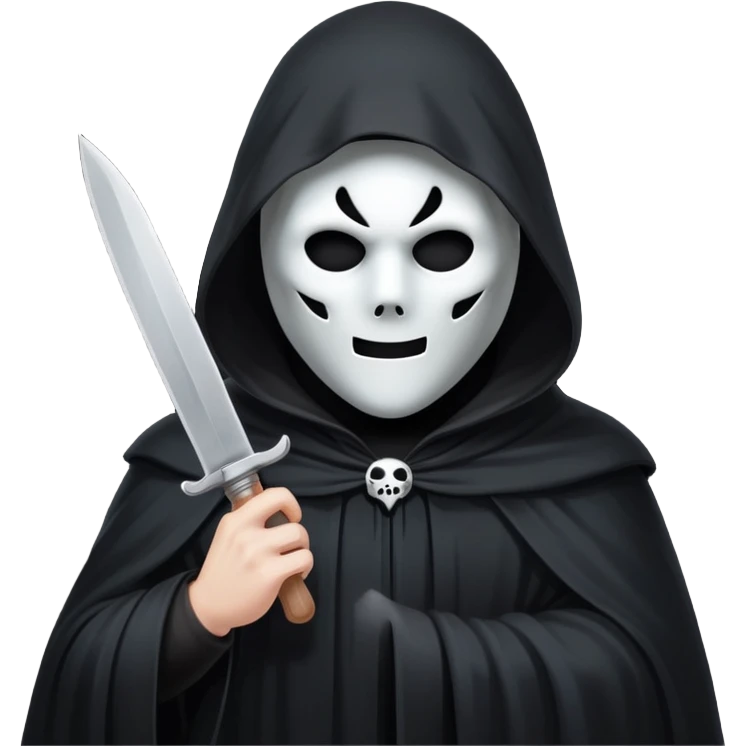 Ghost face in Scream emoji