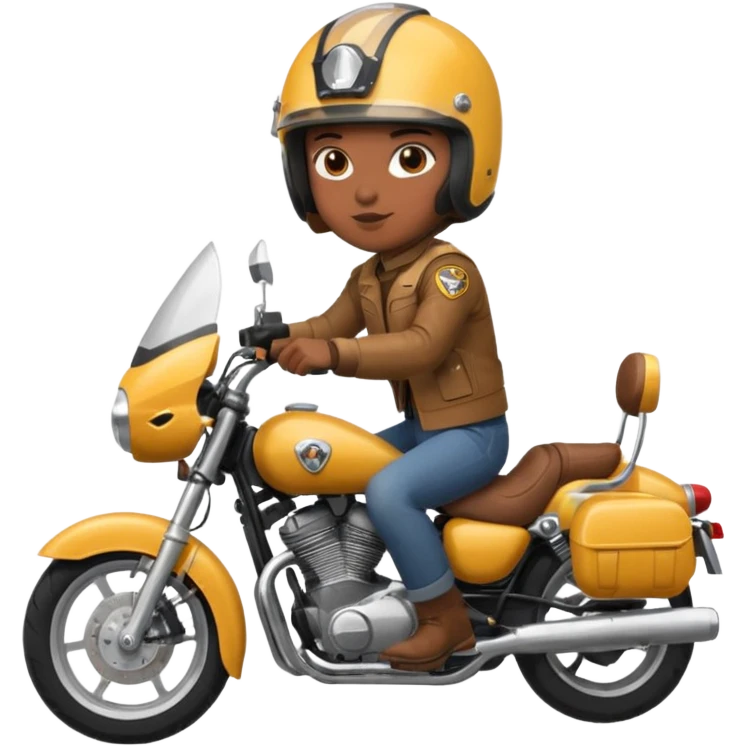Pollo en moto  emoji