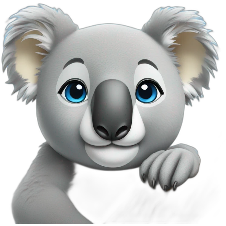 Koala with blue eyes emoji