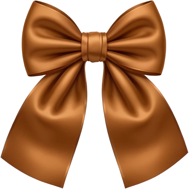 Moño marron emoji