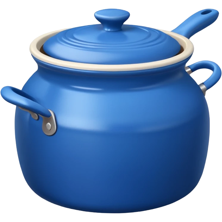 an empty blue kitchen pot emoji