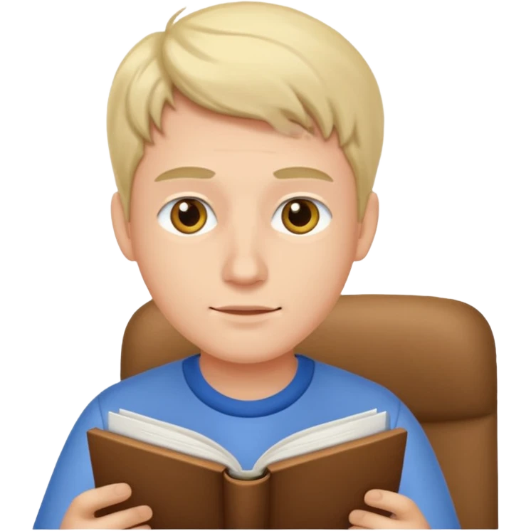 man studing emoji