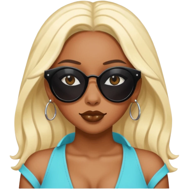 doja cat wear black sun glasses emoji