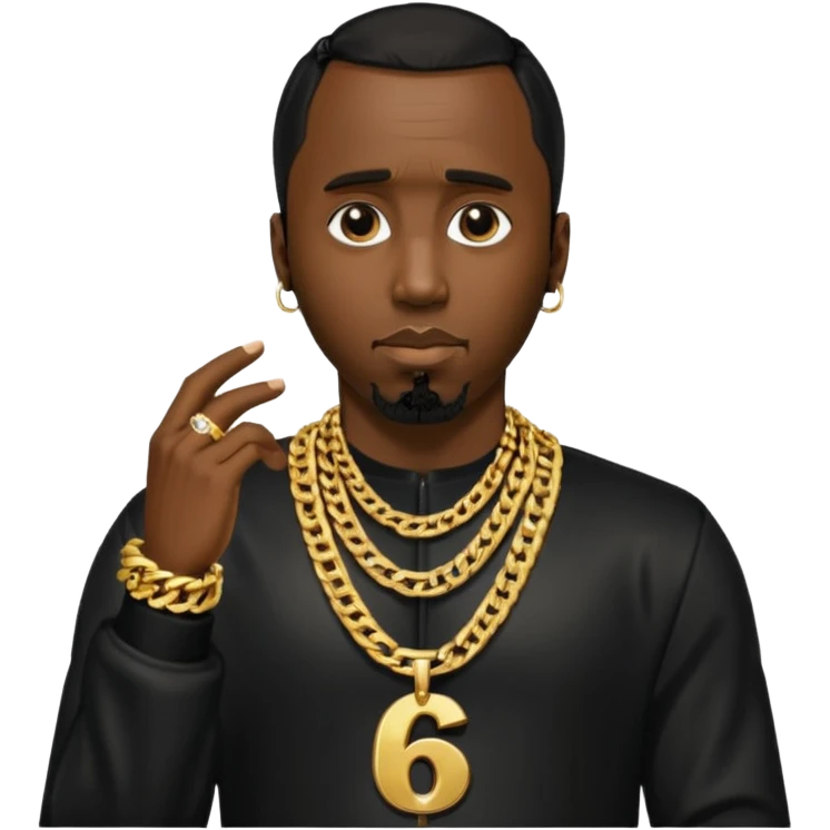 P Diddy doing 67 emoji