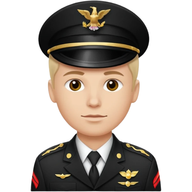 make a handsome white-skinned US soldier emoji