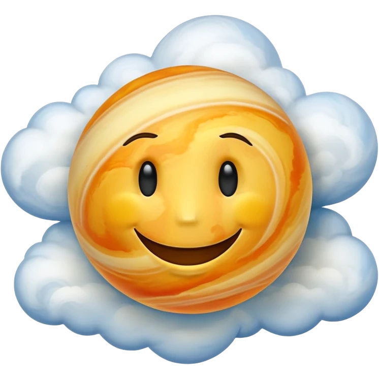 planet venus smiley face emoji