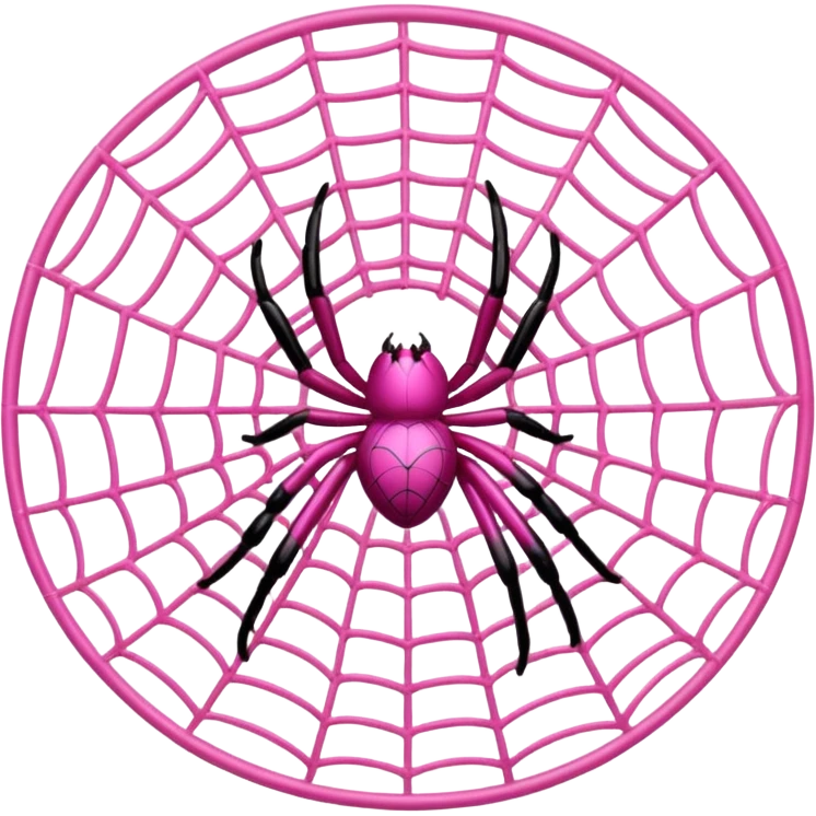 pink spider web emoji