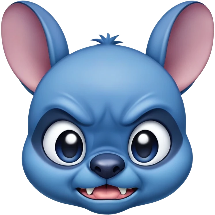 Stich angry emoji