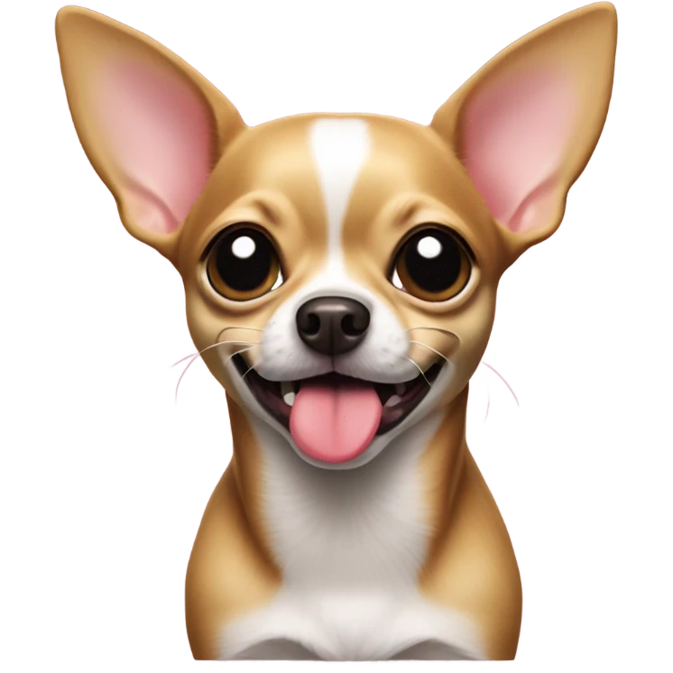 chihuahua with tounge out  emoji