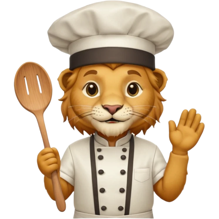 chef lion emoji