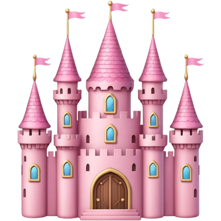 pink princess castle  emoji