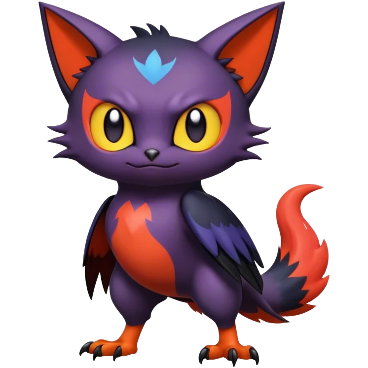 Noibat-Litten full body emoji