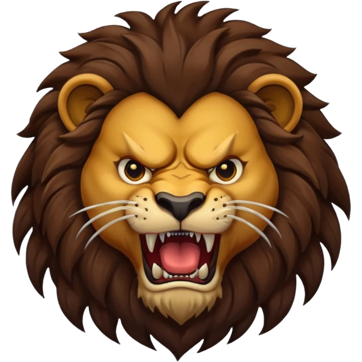 evil lion emoji