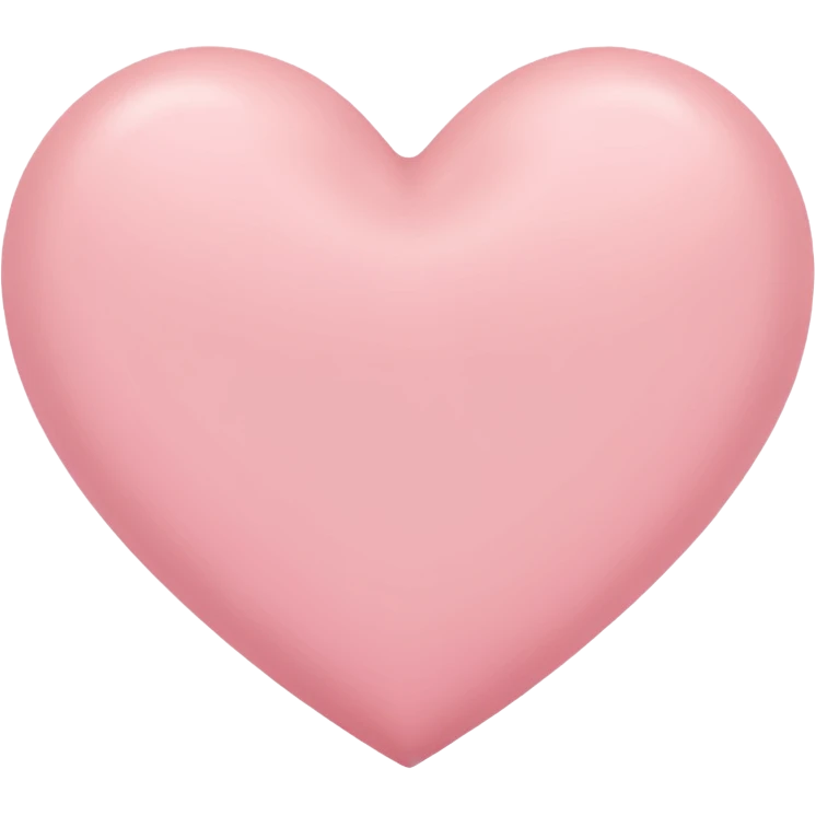 Light pink heart emoji