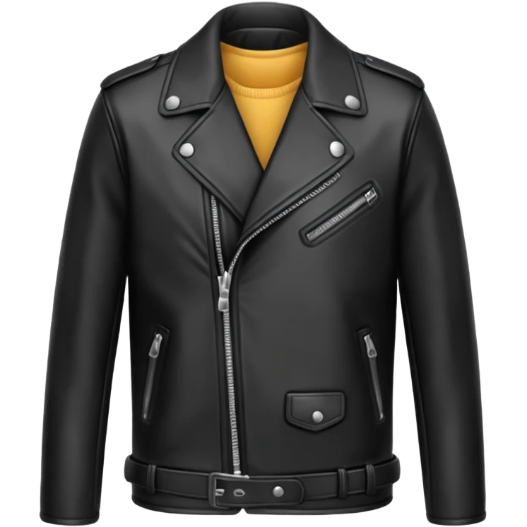 Black leather jacket emoji