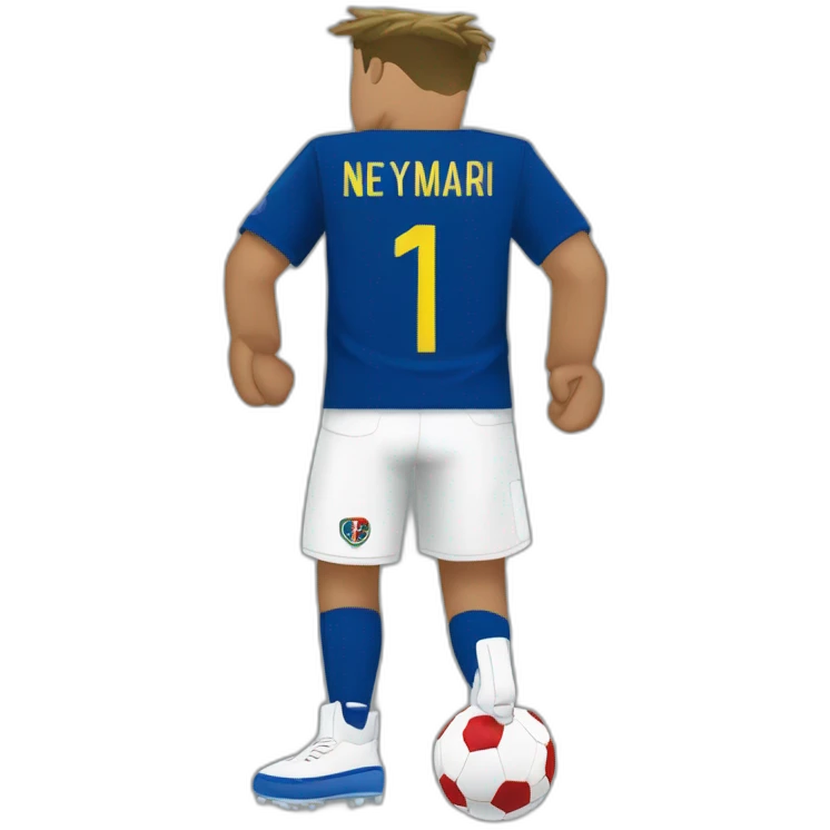 Neymar with white pants Rubix cube emoji