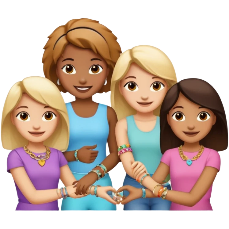 Charm Bracelet Girls emoji
