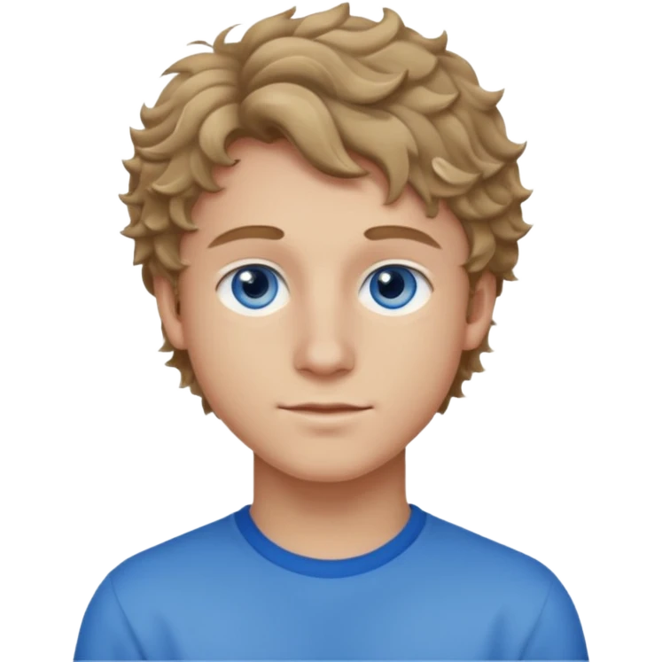 20 year old boy with slightly curly dark blonde hair and blue eyes with 20 year old girl with brown hair and blue eyes (girl is brunette (straight hair), boy is blonde.) BLONDE BOY emoji