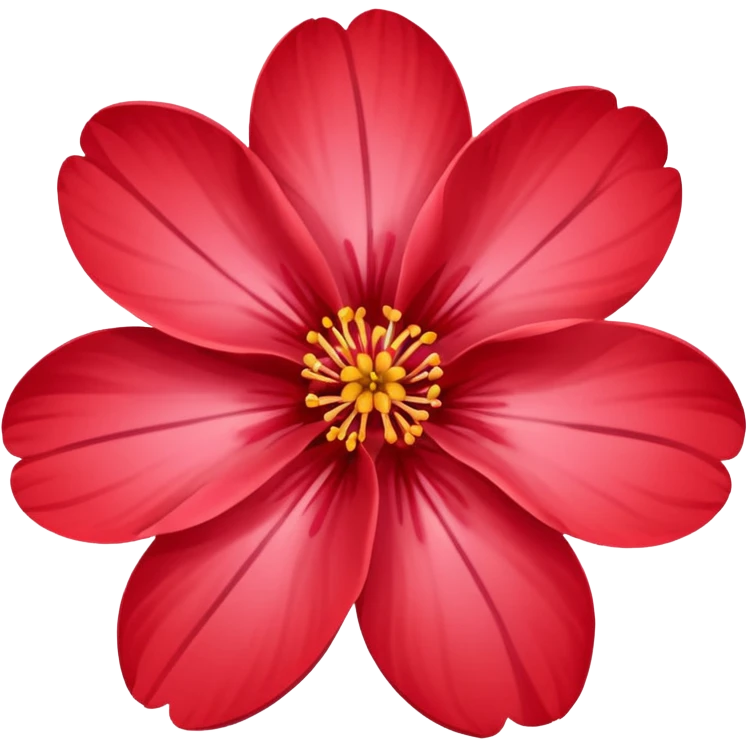 Red sakura emoji