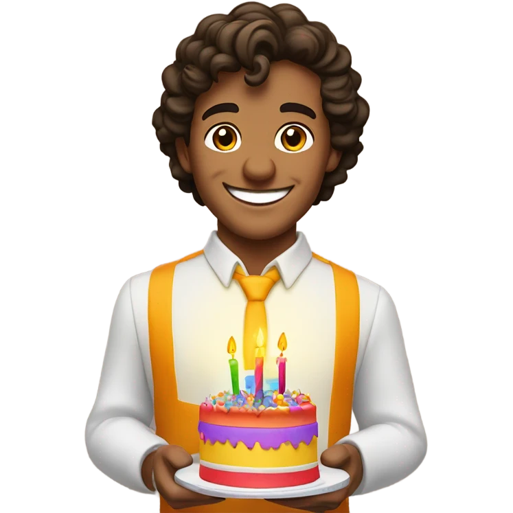 Lando NORRIS Hold birthday cake for you emoji