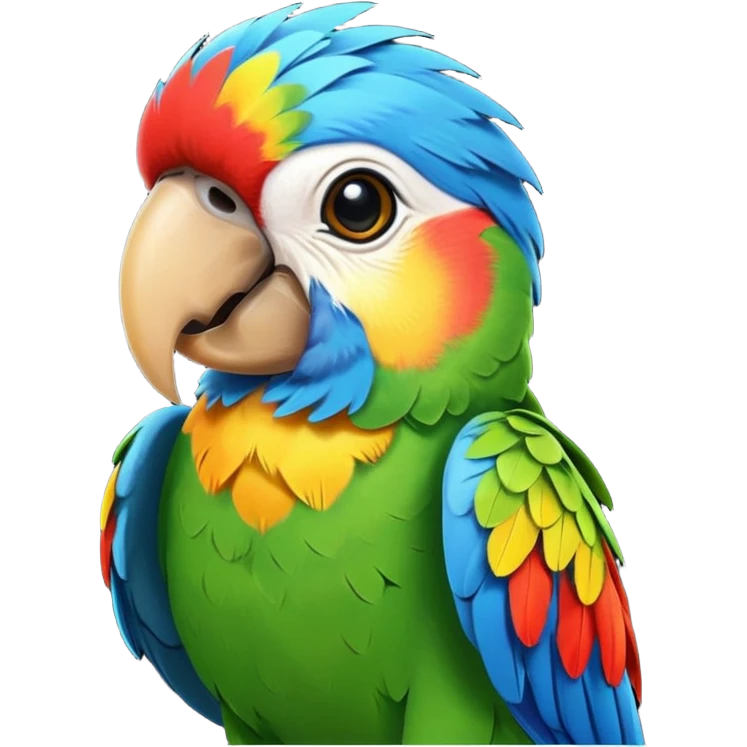funny parrot emoji