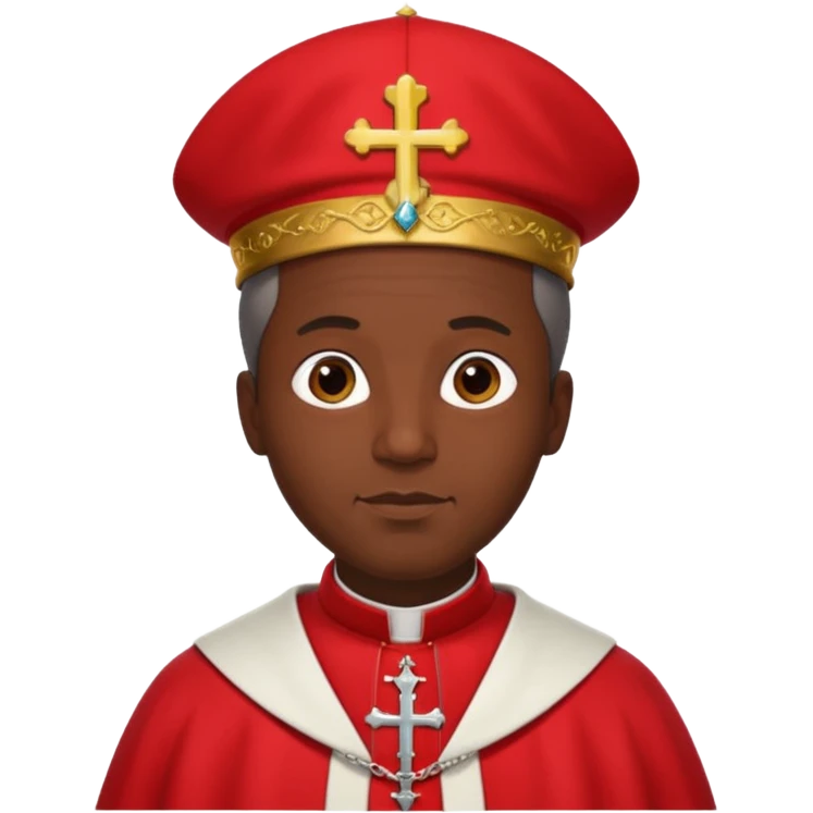 Catholic bishop make it red emoji
