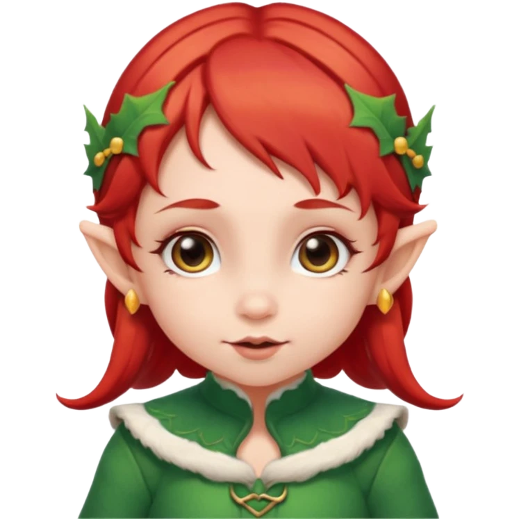 baby elf girl red hair emoji