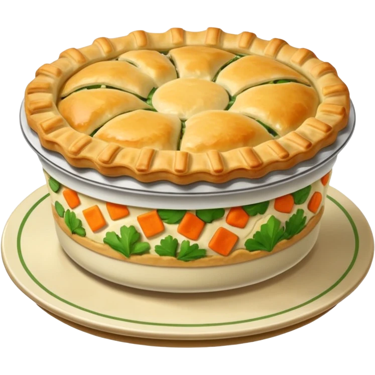chicken pie emoji