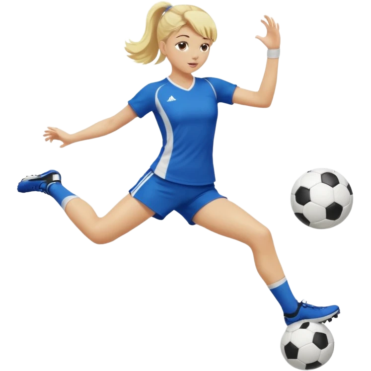 공차고있는 여자 아이 emoji