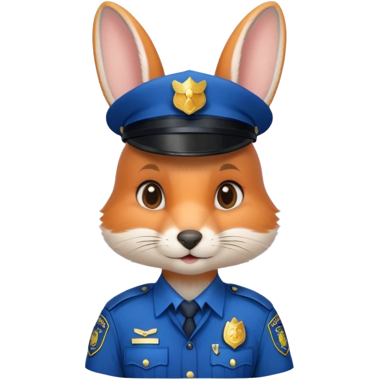 نباشه خودشون لباس پلیسی خرگوش با روبا هقاطی emoji