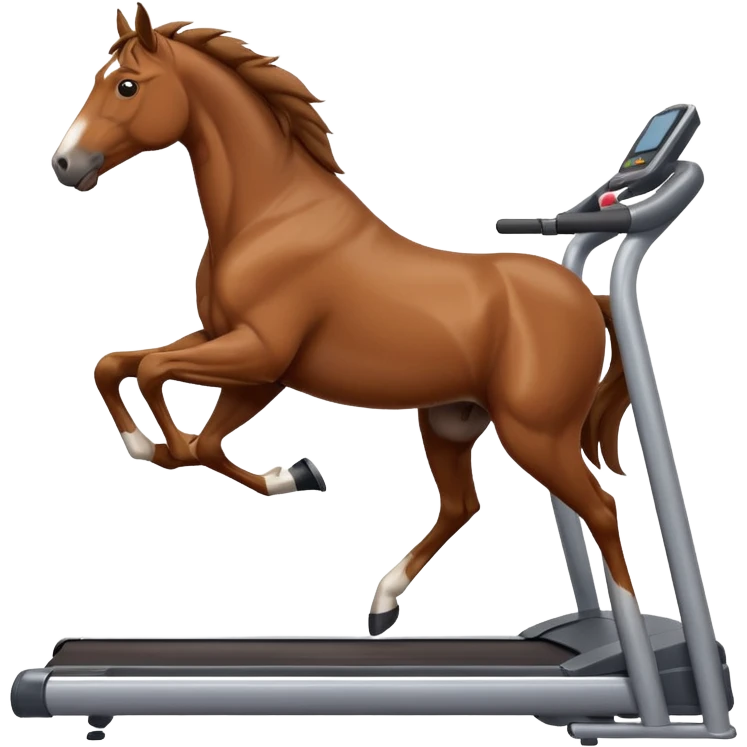 horse on a treadmill emoji
