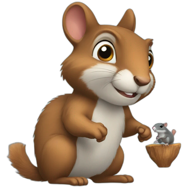 squirrel with rat emoji