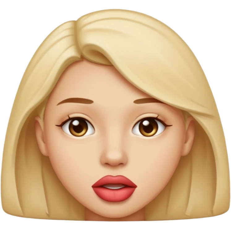 lip biting emoji