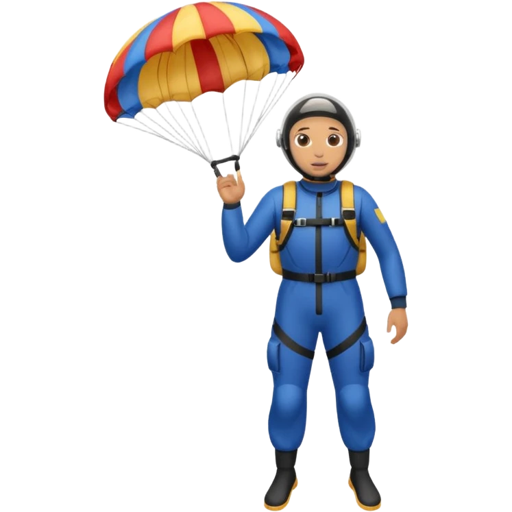 parachute diver emoji