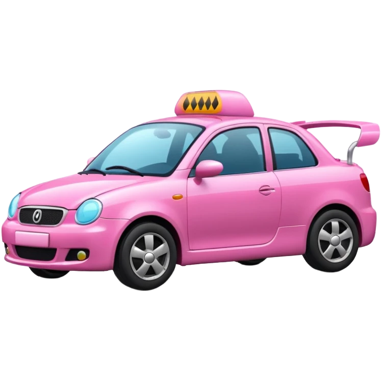 Voiture pink emoji
