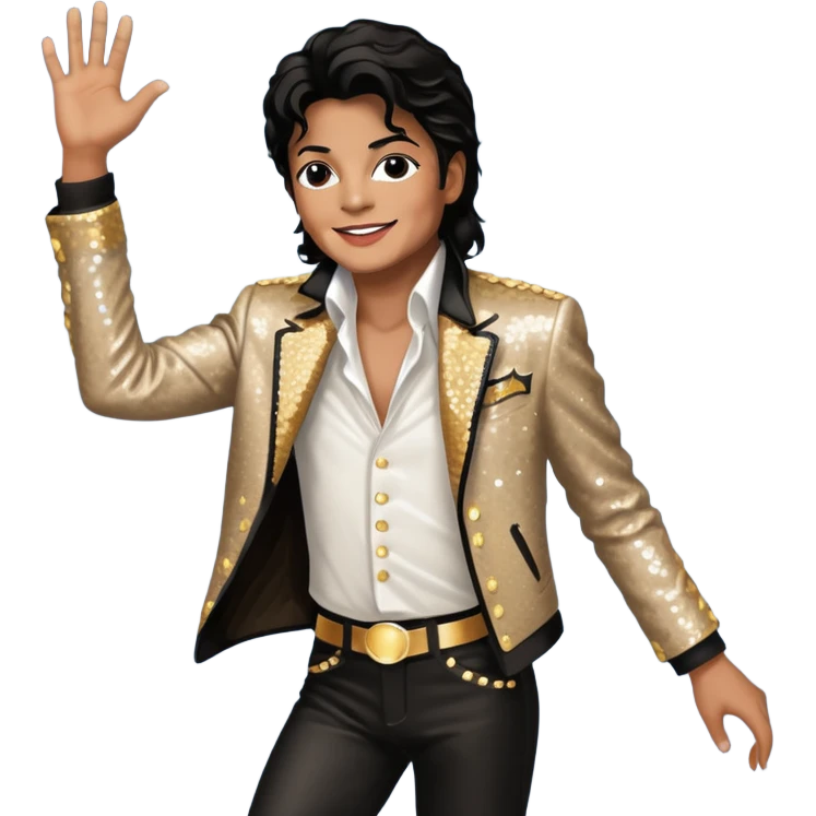 Michael Jackson moonwalking emoji