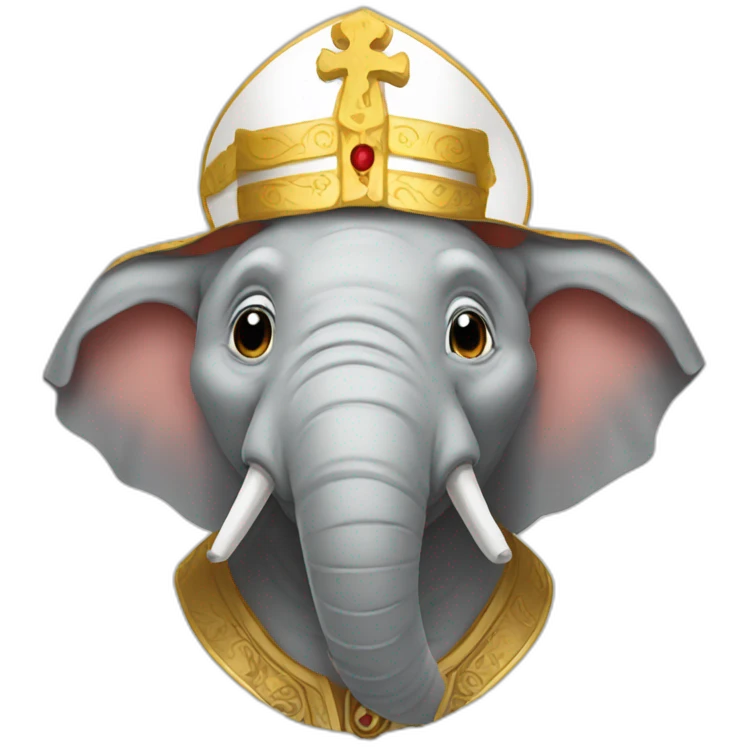 pope elephant emoji