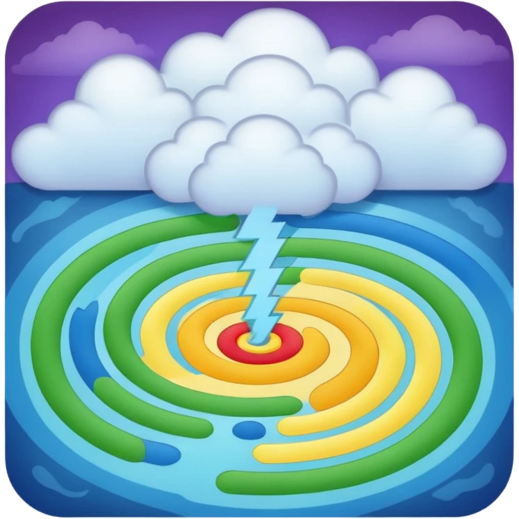 Weather map emoji