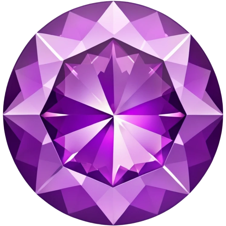 A purple diamond  emoji