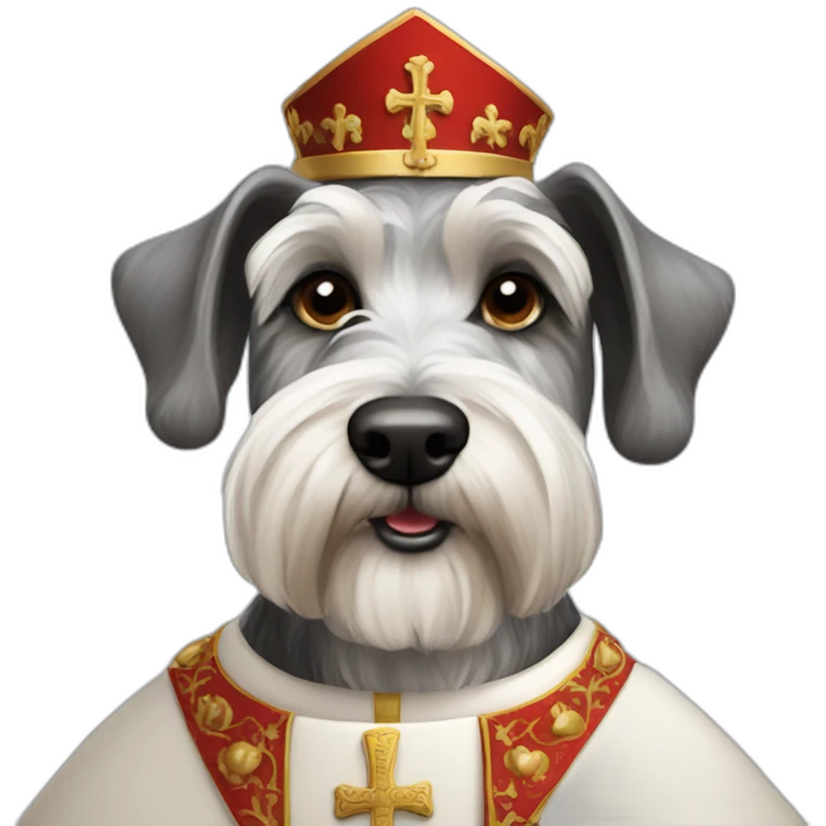 Schnauzer pope emoji