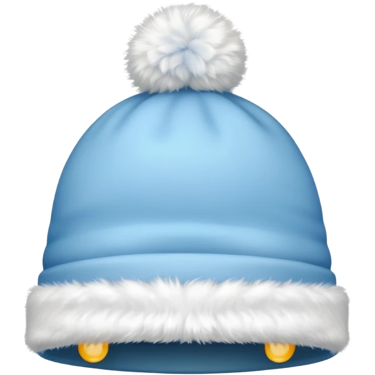 light blue Christmas hat emoji