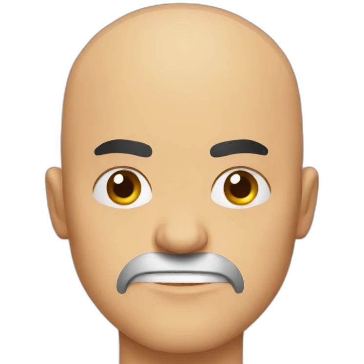 bald man angry emoji