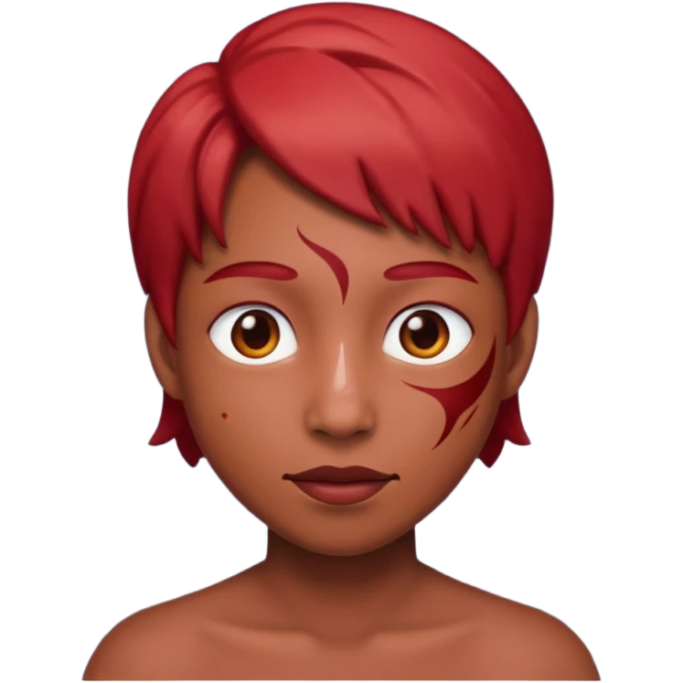 ass red emoji