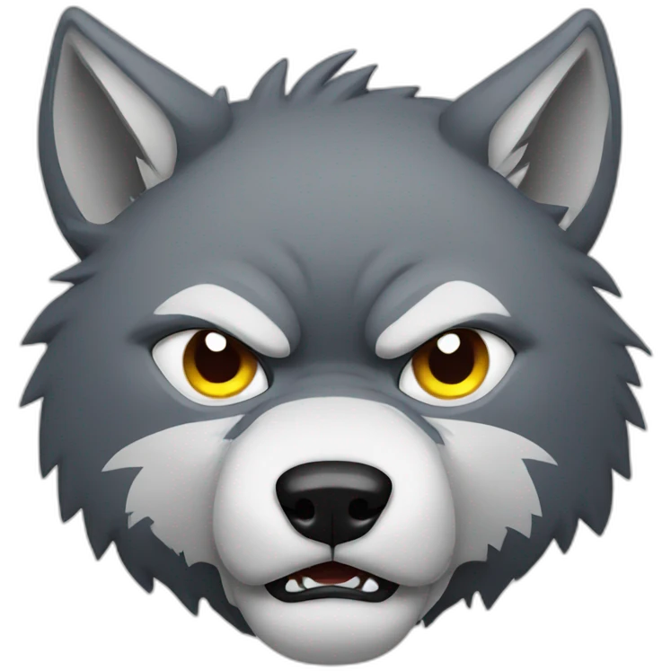 Wolf Angry Face emoji