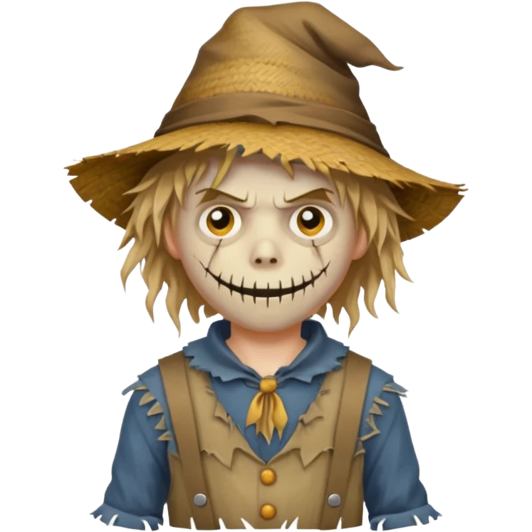 scary scarecrow boy emoji