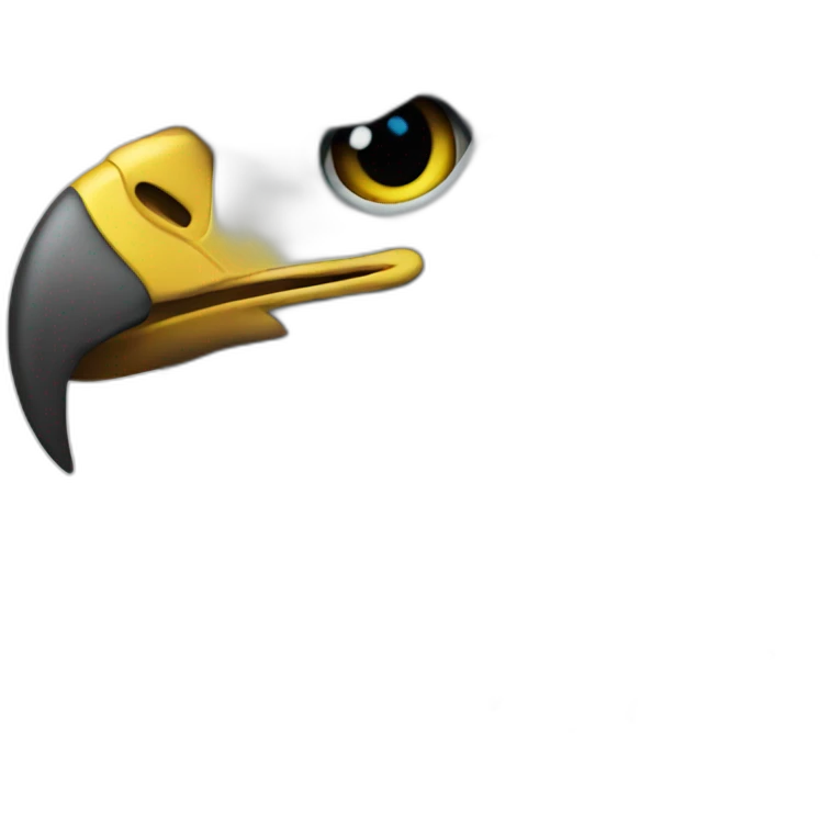 a blue eagle emoji