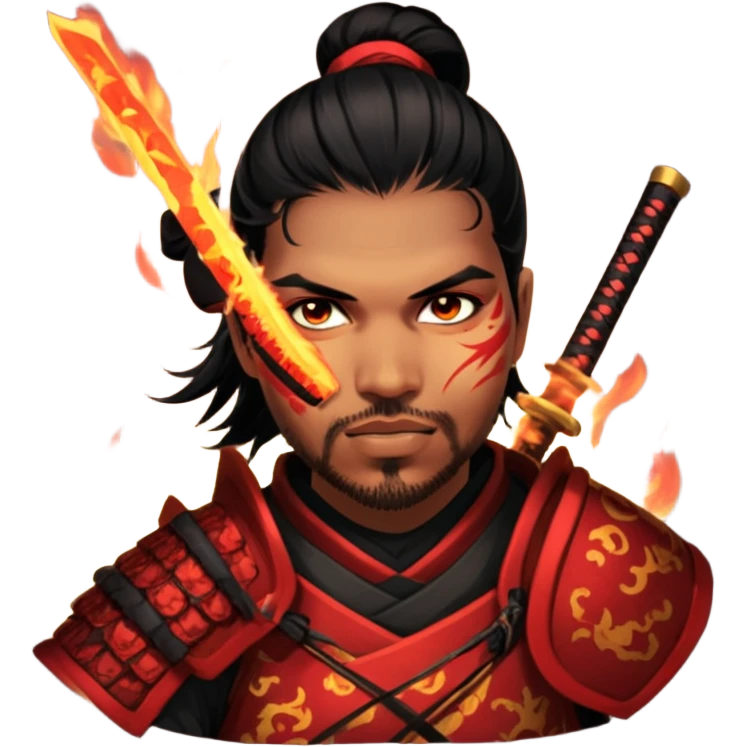Fire-Wielding Samurai emoji