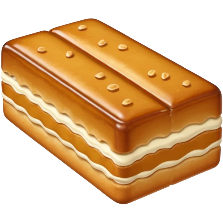 maple bar rectangular pastry no hole emoji